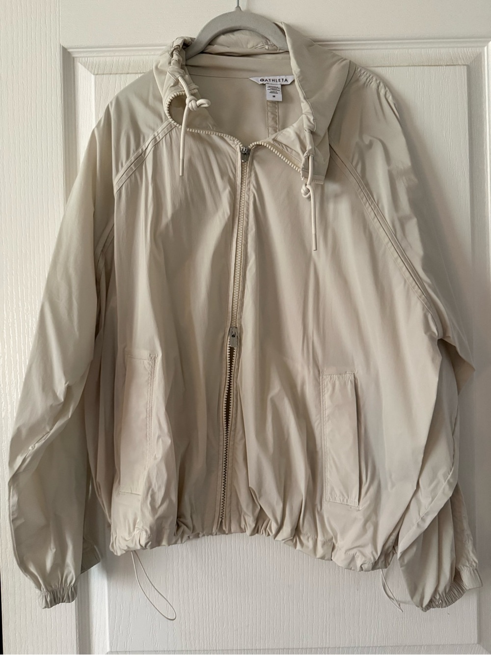 Athleta NWOT light jacket in bone color